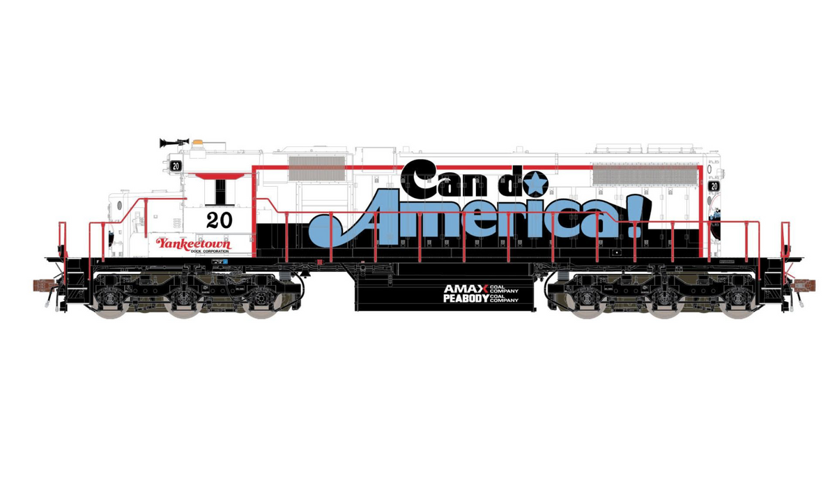 ScaleTrains 33160 HO Scale EMD SD38-2 Diesel Yankeetown Docks "Can Do America" 20 - DC