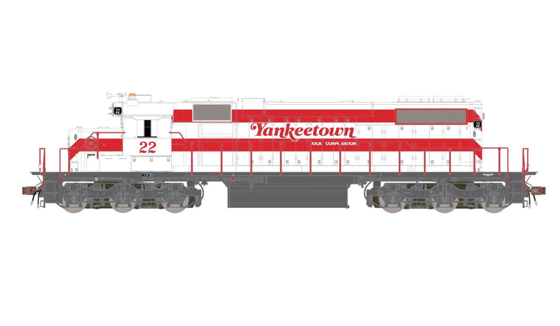 ScaleTrains 33164 HO Scale EMD SD38-2 Diesel Yankeetown Docks 22 - DC ...