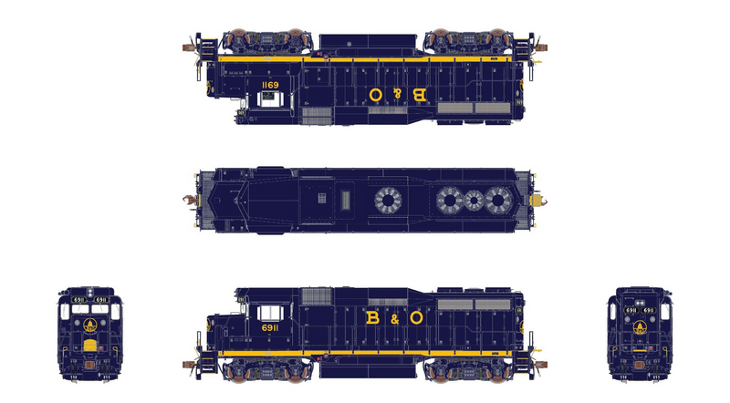 ScaleTrains 39205 HO Scale EMD GP30 Baltimore & Ohio B&O 6963 DCC LokSound