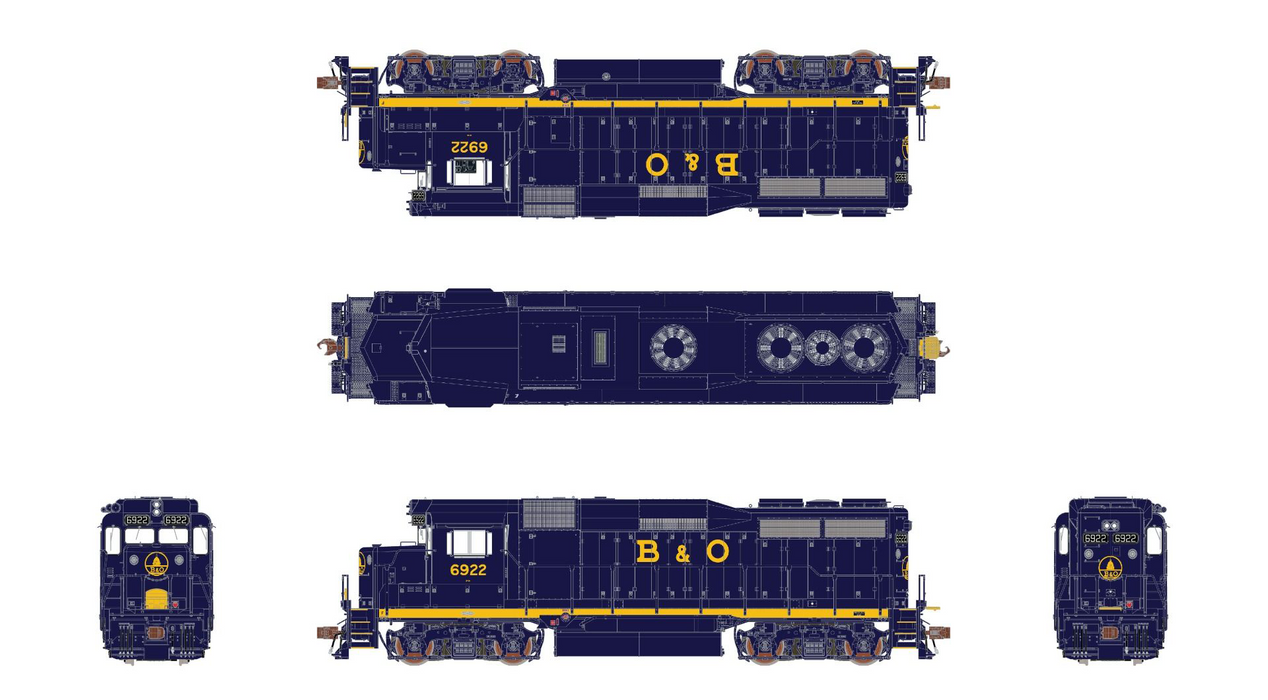 ScaleTrains 39212 HO Scale EMD GP30 Baltimore & Ohio B&O 6939