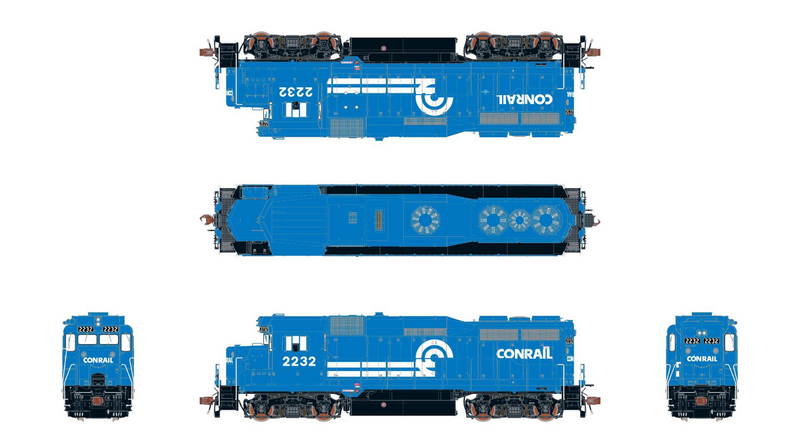 ScaleTrains Rivet 39231 HO Scale EMD GP30 Conrail CR 2232 DCC LokSound