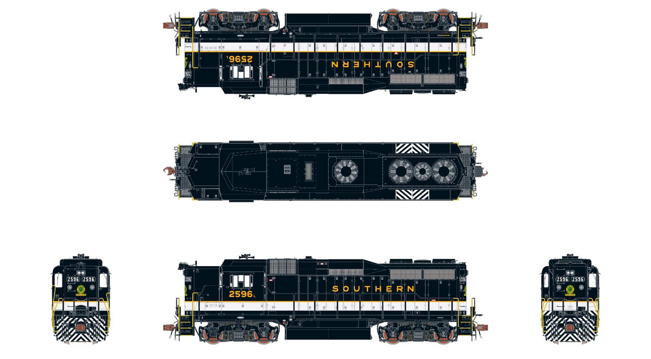 ScaleTrains Rivet 39248 HO Scale EMD GP30 Southern "Dulux" 2606