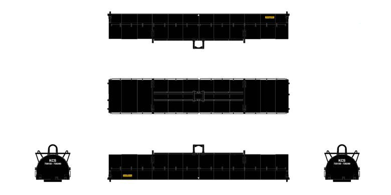 ScaleTrains 39277 N Scale Thrall-Trinity 42' Steel Coil Car Kansas City Southern KCS 720209