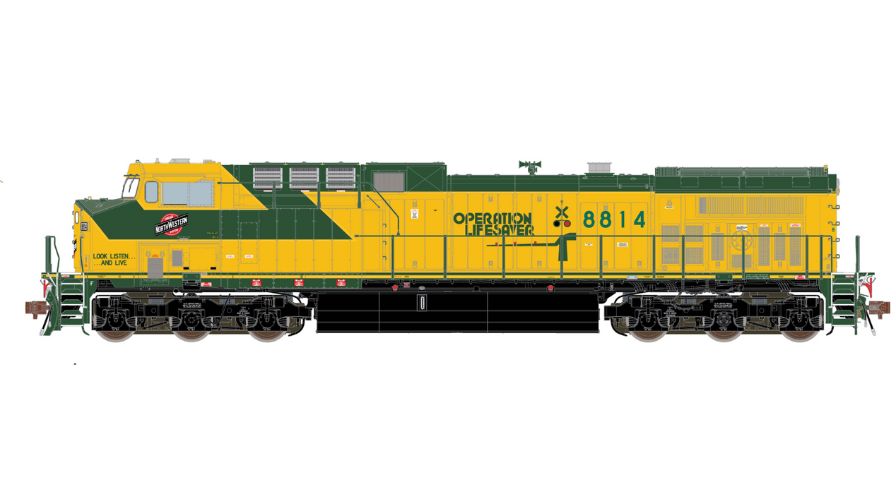 ScaleTrains 39642 HO Scale GE AC4400CW Diesel C&NW 8835