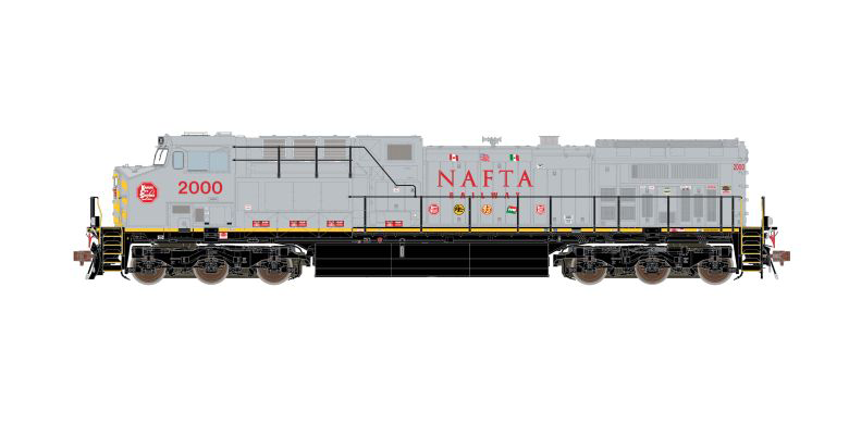 ScaleTrains 39644 HO Scale GE AC4400CW Diesel "NAFTA" KCS 2000