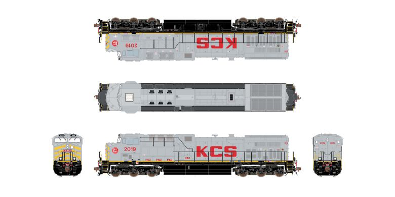 ScaleTrains 39654 HO Scale GE AC4400CW Diesel Kansas City Southern KCS 2048