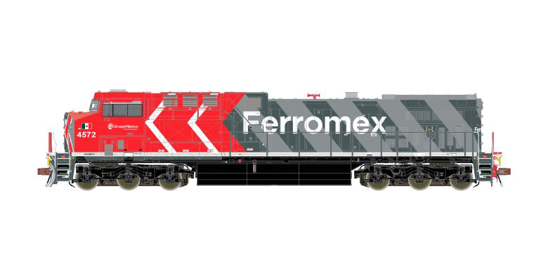 ScaleTrains 39656 HO Scale GE AC4400CW Diesel Ferromex "Zebra" FSRR 4572