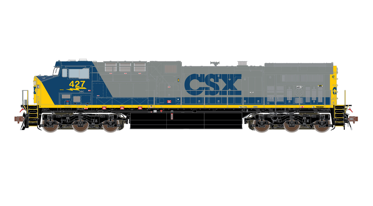 ScaleTrains 39688 HO Scale GE AC4400CW Diesel CSX YN2 455