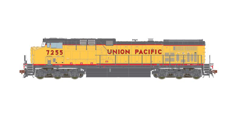 ScaleTrains 39697 HO Scale GE AC4400CW Diesel Union Pacific "Red Sill" UP 7256 DCC & LokSound