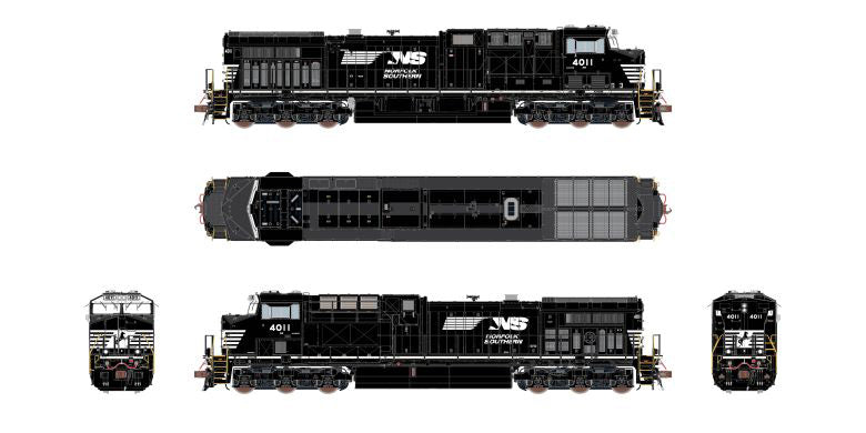 ScaleTrains 39889 HO Scale GE AC44C6M Norfolk Southern “Horsehead” NS 4011 - DCC Sound