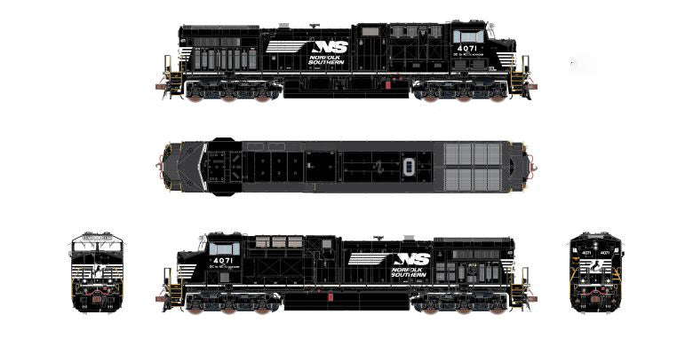 ScaleTrains 39896 HO Scale GE AC44C6M Norfolk Southern “Horsehead” NS 4071 - DC