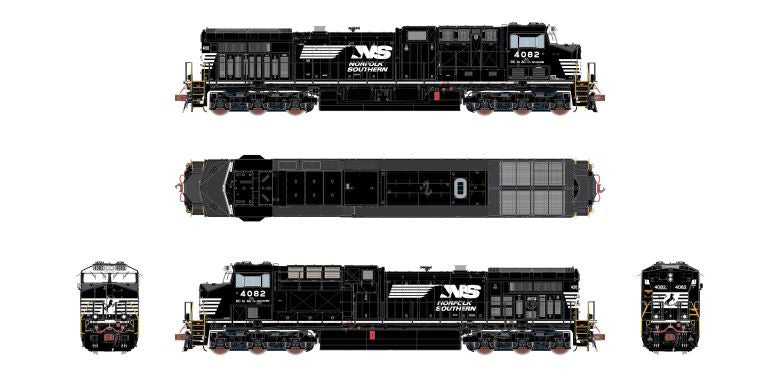 ScaleTrains 39899 HO Scale GE AC44C6M Norfolk Southern “Horsehead” NS 4082 - DCC Sound