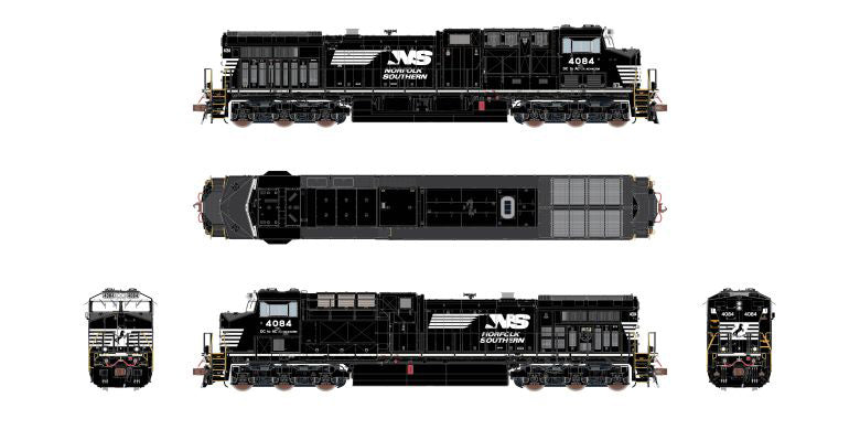 ScaleTrains 39901 HO Scale GE AC44C6M Norfolk Southern “Horsehead” NS 4084 - DCC Sound