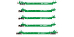 ScaleTrains 40086 HO Scale Rivet Counter PS-Trinity 5 Unit Backpacker Well Car BN 63901