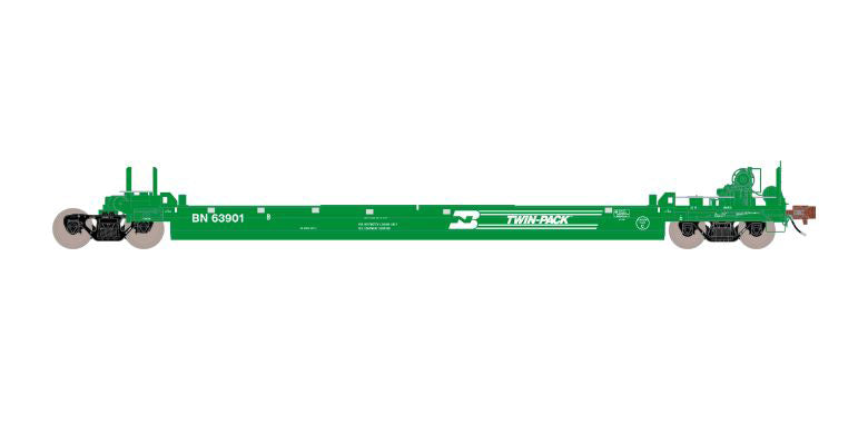 ScaleTrains 40087 HO Scale Rivet Counter PS-Trinity 5 Unit Backpacker Well Car BN 63902
