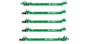 ScaleTrains 40087 HO Scale Rivet Counter PS-Trinity 5 Unit Backpacker Well Car BN 63902