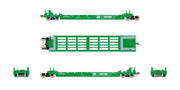 ScaleTrains 40090 HO Scale Rivet Counter PS-Trinity 5 Unit Backpacker Well Car BN 63909