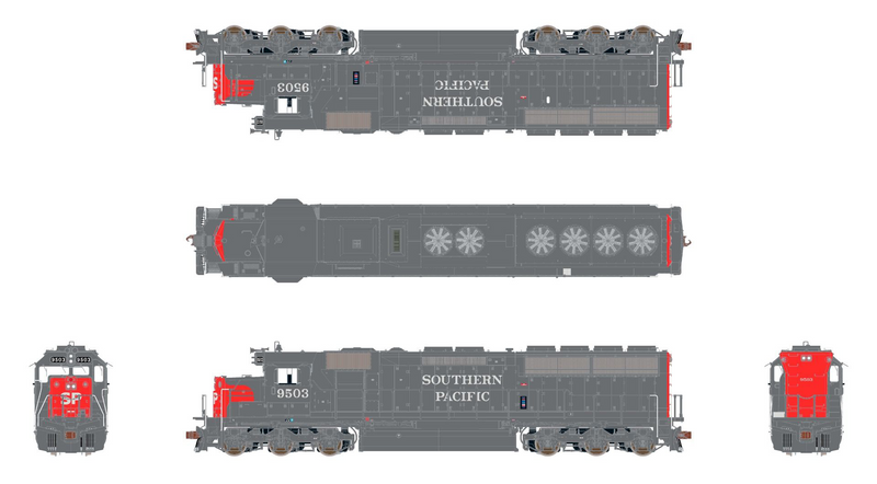 ScaleTrains Museum Quality 70098 HO Scale EMD SD45X Southern Pacific "Repaint" SP 9503