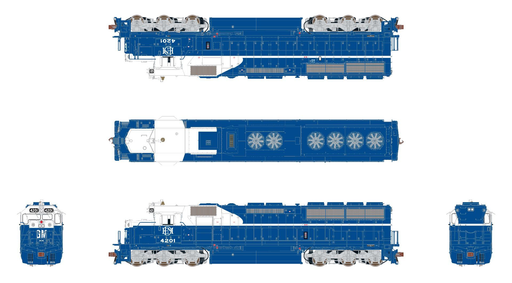 ScaleTrains Museum Quality 70107 HO Scale EMD SD45X EMD Demonstrator "SP Style" 4203 DCC & LokSound