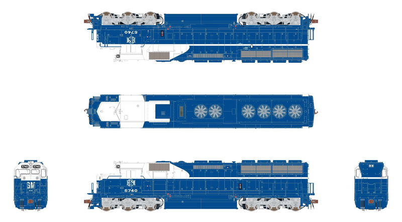 ScaleTrains Museum Quality 70109 HO Scale EMD SD45X EMD Demonstrator 5740 DCC & LokSound