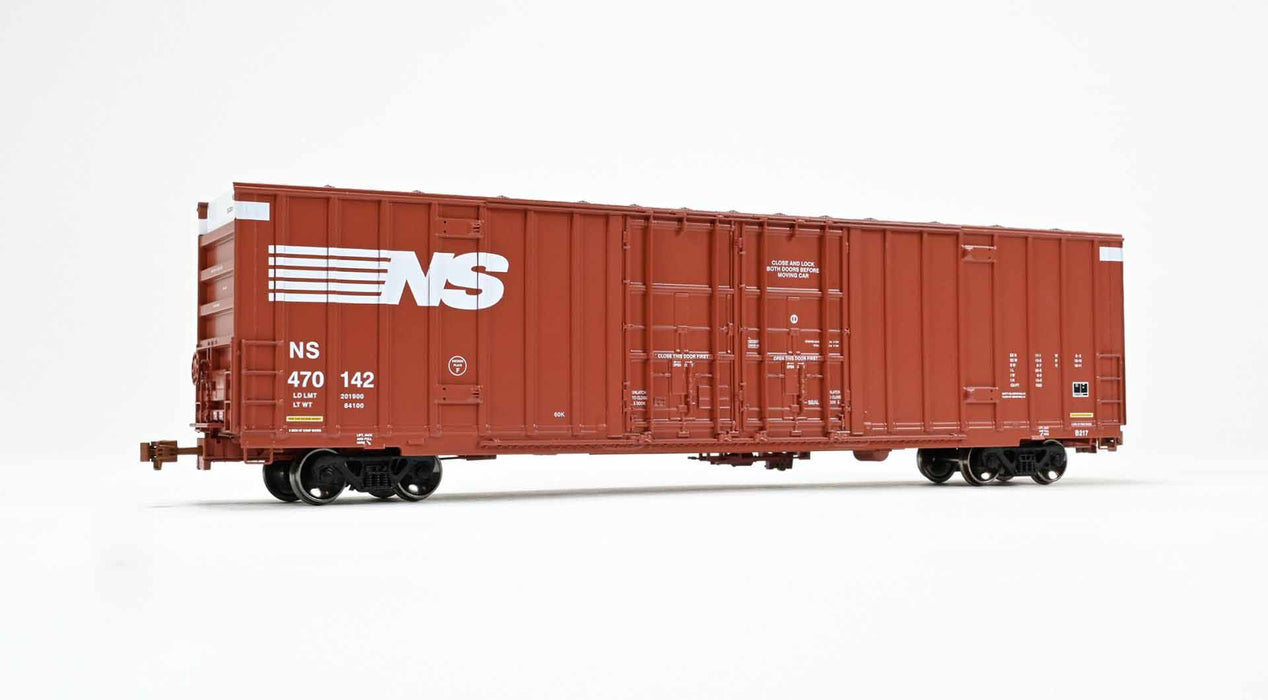 ScaleTrains Operator 11878 HO Scale Trinity 60' 7500 8' Double Plug Door High Cube Boxcar Norfolk Southern NS 470142