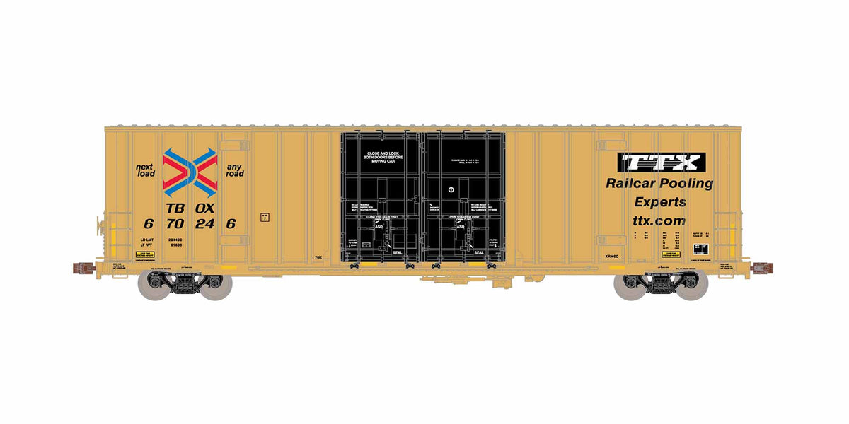 ScaleTrains Operator 11889 HO Scale Trinity 60' 7500 8' Double Plug Do ...