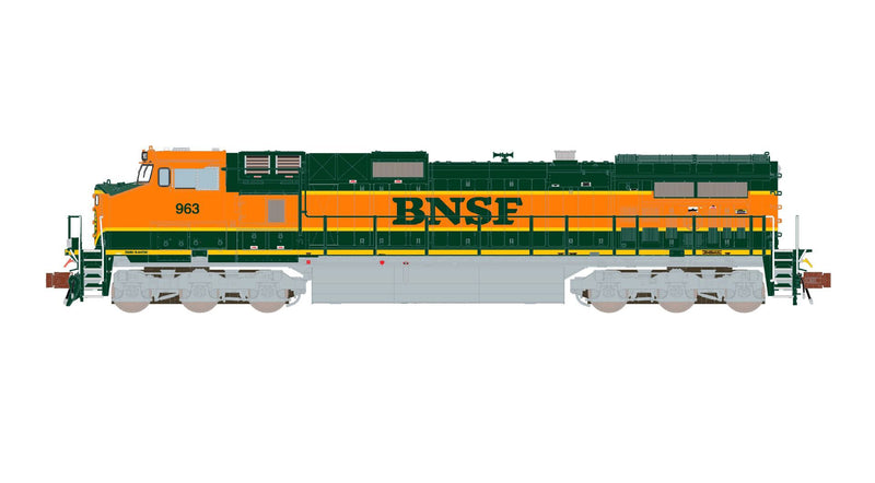 ScaleTrains Rivet 38676 N Scale GE DASH 9 Diesel BNSF Heritage I 970 - DC