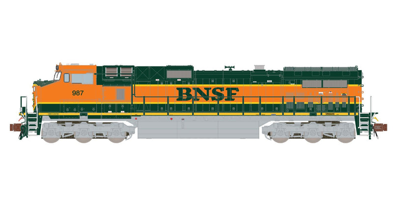 ScaleTrains Rivet 38680 N Scale GE DASH 9 Diesel BNSF Heritage I 1000 - DC