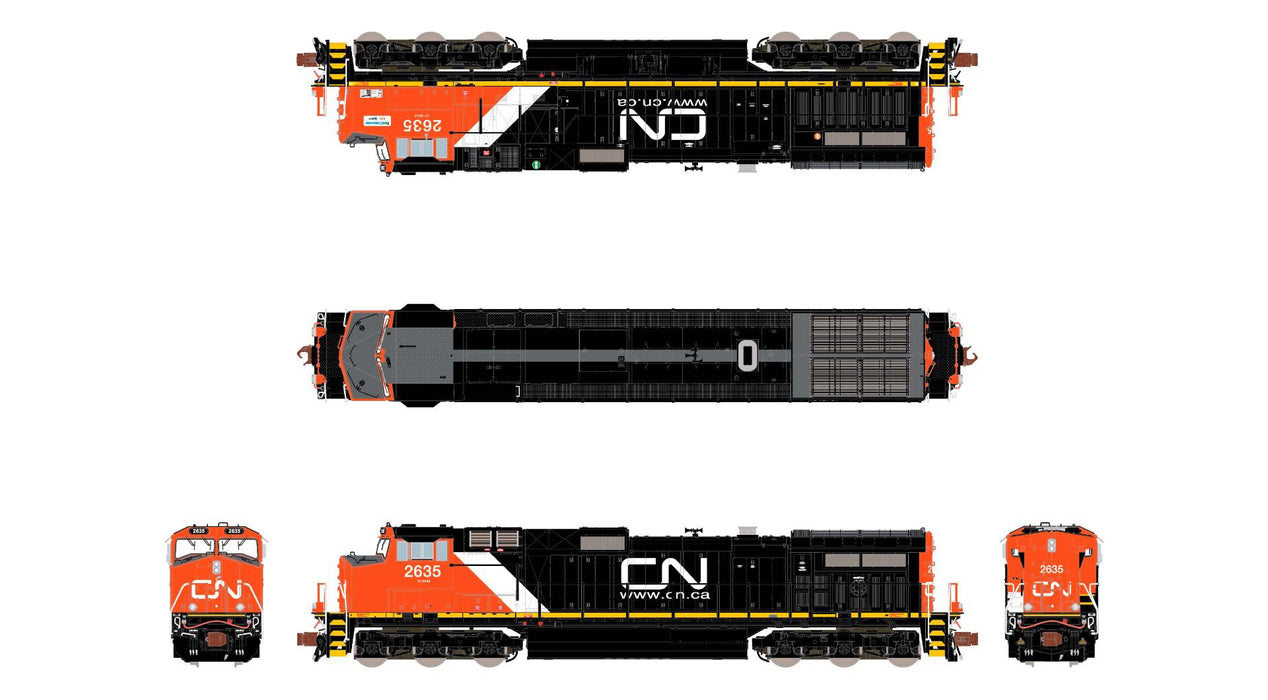 ScaleTrains Rivet 38692 N Scale GE DASH 9 Diesel Canadian National