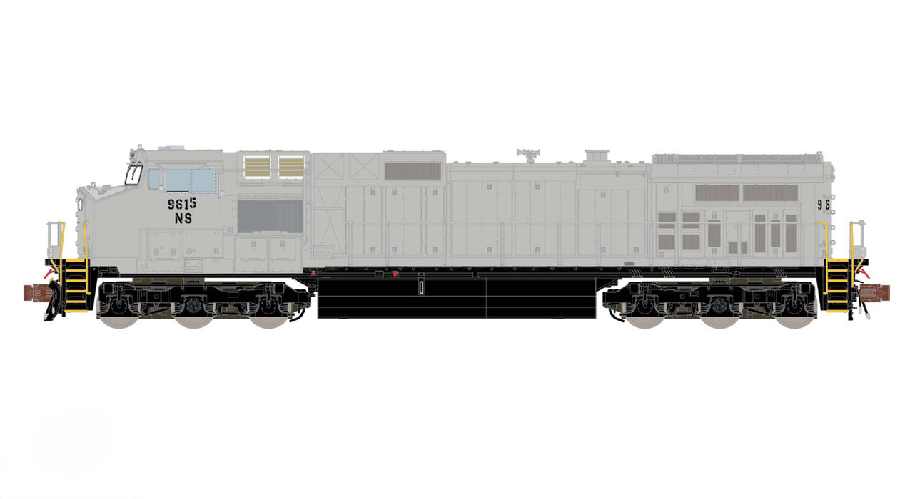 ScaleTrains Rivet 38717 N Scale GE DASH 9 Diesel Norfolk Southern Primer NS 9615 DCC & Sound