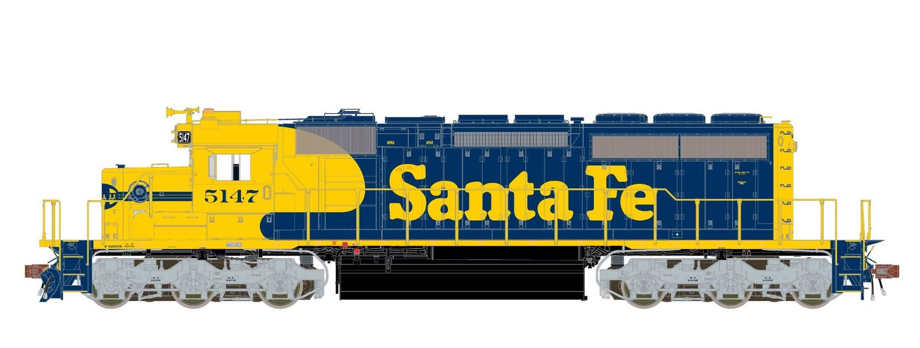 ScaleTrains Rivet 38767 HO Scale EMD SD40-2 Santa Fe "Re-Paint"  ATSF 5147 - DCC & Sound