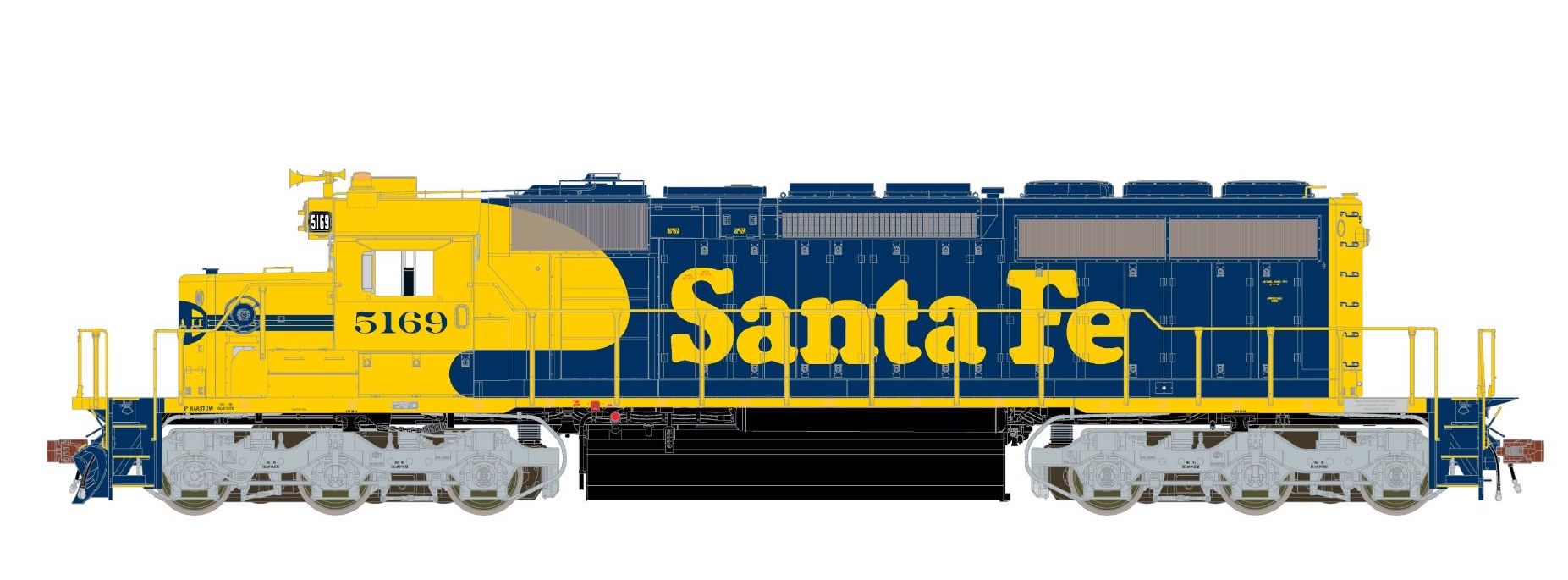 ScaleTrains Rivet 38776 HO Scale EMD SD40-2 Santa Fe "Re-Paint"  ATSF 5169 - DC