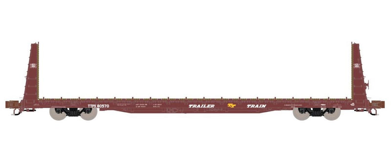 ScaleTrains Rivet 38967 N Scale BSC F68AH Bulkhead Flatcar (Rock Island CRIP) TTPX 80570