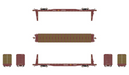 ScaleTrains Rivet 38967 N Scale BSC F68AH Bulkhead Flatcar (Rock Island CRIP) TTPX 80570