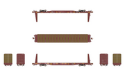 ScaleTrains Rivet 38974 N Scale BSC F68AH Bulkhead Flatcar Red Logo TTPX 80098