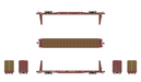 ScaleTrains Rivet 38974 N Scale BSC F68AH Bulkhead Flatcar Red Logo TTPX 80098