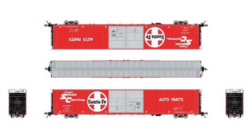 ScaleTrains Rivet 39045 HO Scale Thrall 86' Double Door Boxcar Santa Fe ATSF 36878