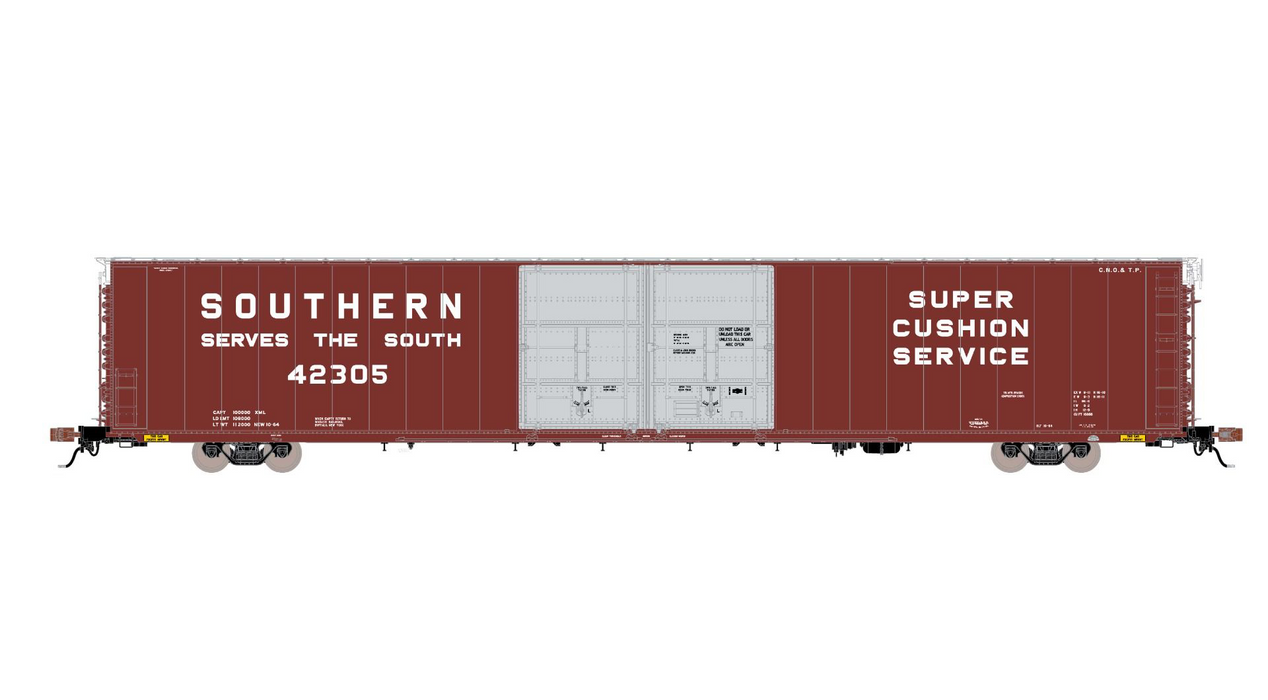 ScaleTrains Rivet 39052 HO Scale Thrall 86' Double Door Boxcar Southern 42329