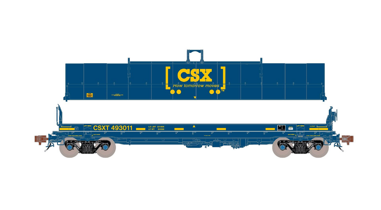ScaleTrains Rivet 39292 HO Scale Thrall-Trinity 42’ Single-Hood Coil Steel Car CSXT 493449