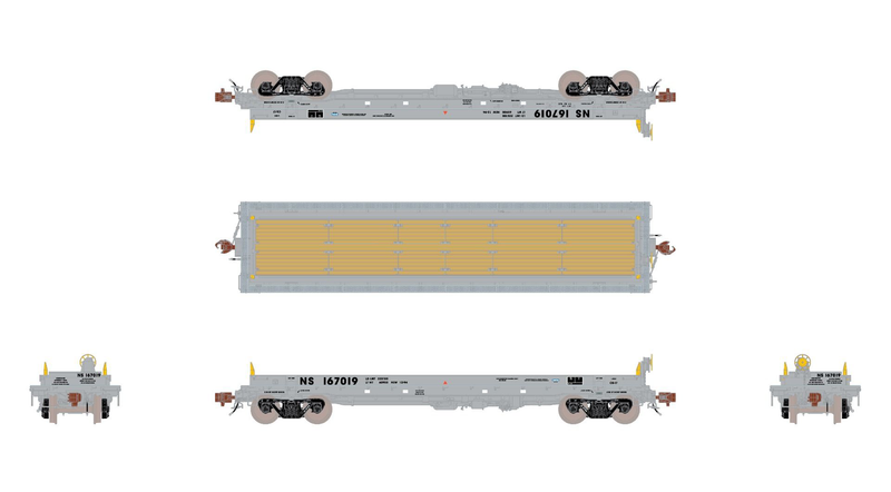 ScaleTrains Rivet 39295 HO Scale Thrall-Trinity 42’ Coil Steel Car Norfolk Southern NS 167046
