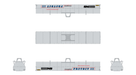 ScaleTrains Rivet 39295 HO Scale Thrall-Trinity 42’ Coil Steel Car Norfolk Southern NS 167046