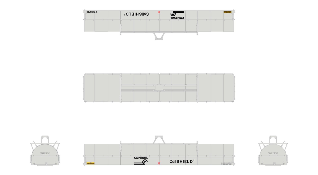 ScaleTrains Rivet 39299 HO Scale Thrall-Trinity 42’ Single-Hood Coil Steel Car ex-CR CSX/NYC 623629