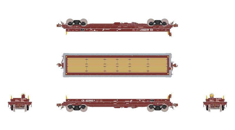 ScaleTrains Rivet 39305 HO Scale Thrall-Trinity 42’ Single-Hood Coil Steel Car Conrail CR 623905