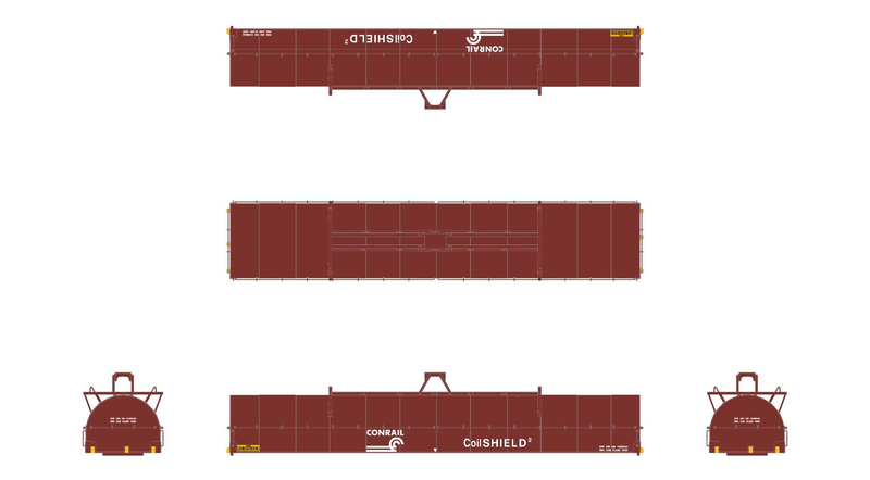 ScaleTrains Rivet 39306 HO Scale Thrall-Trinity 42’ Single-Hood Coil Steel Car Conrail CR 623945