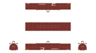 ScaleTrains Rivet 39308 HO Scale Thrall-Trinity 42’ Single-Hood Coil Steel Car Conrail CR 623956