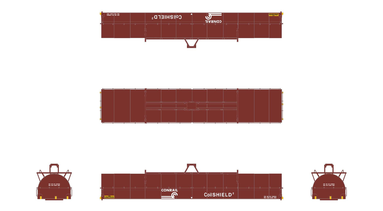 ScaleTrains Rivet 39309 HO Scale Thrall-Trinity 42’ Single-Hood Coil Steel Car Conrail CR 623959