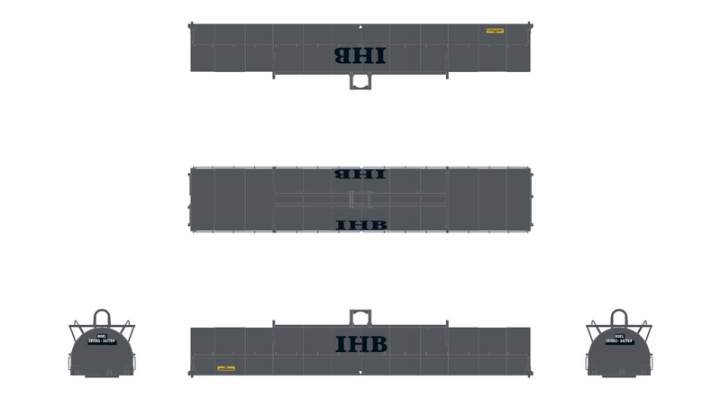 ScaleTrains Rivet 39312 HO Scale Thrall-Trinity 42’ Single-Hood Coil Steel Car Ex-IHB NOKL 381673