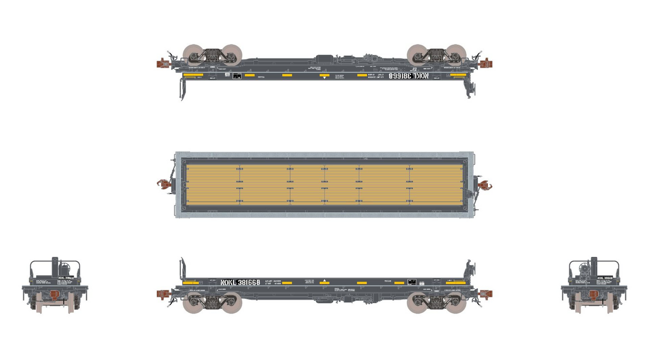 ScaleTrains Rivet 39312 HO Scale Thrall-Trinity 42’ Single-Hood Coil S ...