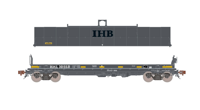 ScaleTrains Rivet 39312 HO Scale Thrall-Trinity 42’ Single-Hood Coil Steel Car Ex-IHB NOKL 381673
