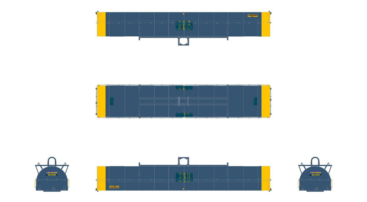 ScaleTrains Rivet 39315 HO Scale Thrall-Trinity 42’ Single-Hood Coil S ...
